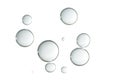 Light bubbles over white Royalty Free Stock Photo