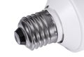 Light bulb base close-up Royalty Free Stock Photo