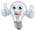 Light Bulb Cartoon Character Lightbulb Mascot Royalty Free Stock Photo