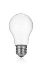 Light bulb close up isolated on white background Royalty Free Stock Photo