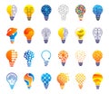 Light bulb - Creative idea, creative, technology icons. Mind, nonstandard thinking logo. Royalty Free Stock Photo