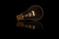 Light bulb with dim lighting without wired Royalty Free Stock Photo
