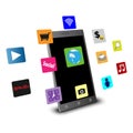 Mobile technology concepts applications vector 3D