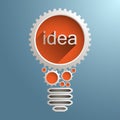 Light bulb with gears and cogs Royalty Free Stock Photo