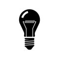 Light bulb or glass light bulb on background vector