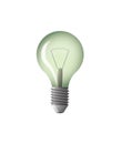 Light bulb green illustration