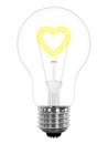 Light bulb heart