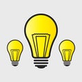 Light bulb icon can be used for applications or websites