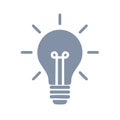 Light bulb icon idea concept inspiration symbol creativity innovation solution thinking imagination brainstorming Royalty Free Stock Photo