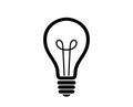 Light bulb icon. idea symbol and infographic design element Royalty Free Stock Photo