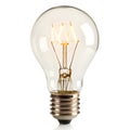 Light bulb icon isolated on white background Royalty Free Stock Photo