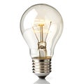 Light bulb icon isolated on white background Royalty Free Stock Photo