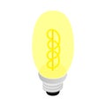 Light bulb icon, isometric 3d style Royalty Free Stock Photo