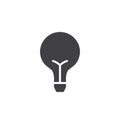 Light bulb icon vector