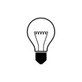 Light bulb icon. Vector.