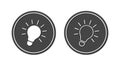Light Bulb icons set for concept design