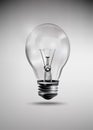 Light bulb idea illustration, realistic incandescent light bulb, burning light bulb