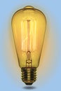 Light bulb idea. Lamp Edison retro style. Electric glow Royalty Free Stock Photo