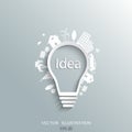Light bulb idea Royalty Free Stock Photo