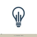 Light Bulb Idea Logo Template Illustration Design. Vector EPS 10 Royalty Free Stock Photo