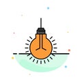 Light, Bulb, Idea, Tips, Suggestion Abstract Flat Color Icon Template Royalty Free Stock Photo