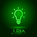 Light bulb idea.vector