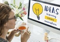 Light Bulb Ideas Creativity Innovation Invention Concept Royalty Free Stock Photo