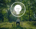 Light Bulb Ideas Inspiration VIsion Innovation Power Concept Royalty Free Stock Photo