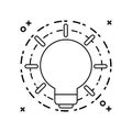 light bulb invention isolated icon Royalty Free Stock Photo