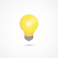 Light bulb isometric icon 3d vector illustration