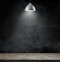 Light bulb lamp on blackboard background Royalty Free Stock Photo