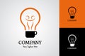 Bulb Coffee Logo Illustration