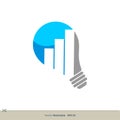 Light Bulb Logo Template Illustration Design. Vector EPS 10 Royalty Free Stock Photo