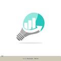 Light Bulb Logo Template Illustration Design. Vector EPS 10 Royalty Free Stock Photo