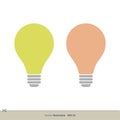 Light Bulb Logo Template Illustration Design. Vector EPS 10 Royalty Free Stock Photo