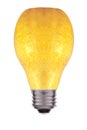 Light bulb made out of a pear - concept of green energy