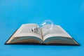light bulb on old books , Idea of learning, Education concept Royalty Free Stock Photo