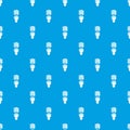 Light bulb pattern vector seamless blue Royalty Free Stock Photo