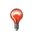 Light bulb red illustration