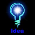 Light Bulb Represents Lightbulb Idea And Creativity