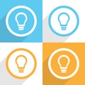 Light Bulb 4 set Vector EPS10, Great for any use.