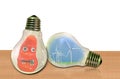 Light bulb sun rays energy power electricity electric sky clouds grass edison screw domestic green renewable greenhouse climate