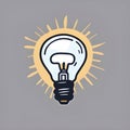 light bulb symbol icon logo