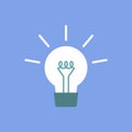 Light bulb vector icon.Light, lighting.