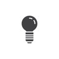 Light Bulb vector icon Royalty Free Stock Photo