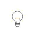 Light bulb vector icon eps 10