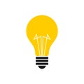 Light bulb Vector Illustration Logo Template Illustration Design. Vector EPS 10 Royalty Free Stock Photo