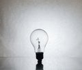 Light bulb water splash Royalty Free Stock Photo