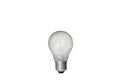 light bulb white background (idea concept) Royalty Free Stock Photo