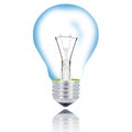 light bulb on white background Royalty Free Stock Photo